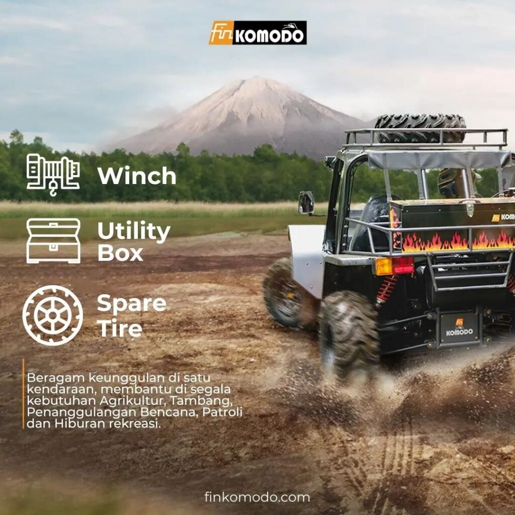 Kendaraan Alternatif Untuk Medan Offroad Perlengkapan Fin Komodo