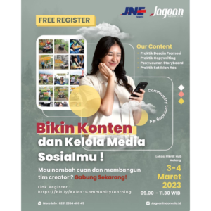 Kolaborasi Kelas Media Sosial Gratis Jagoan Indonesia x JNE