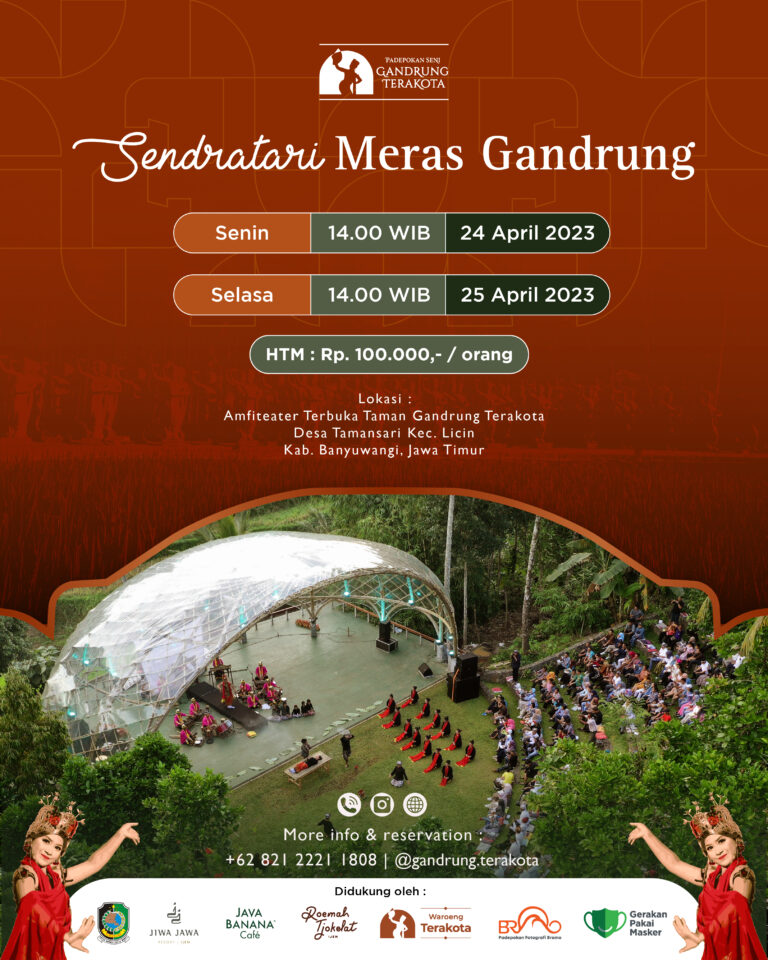 flyer pagelaran sendratari meras gandrung